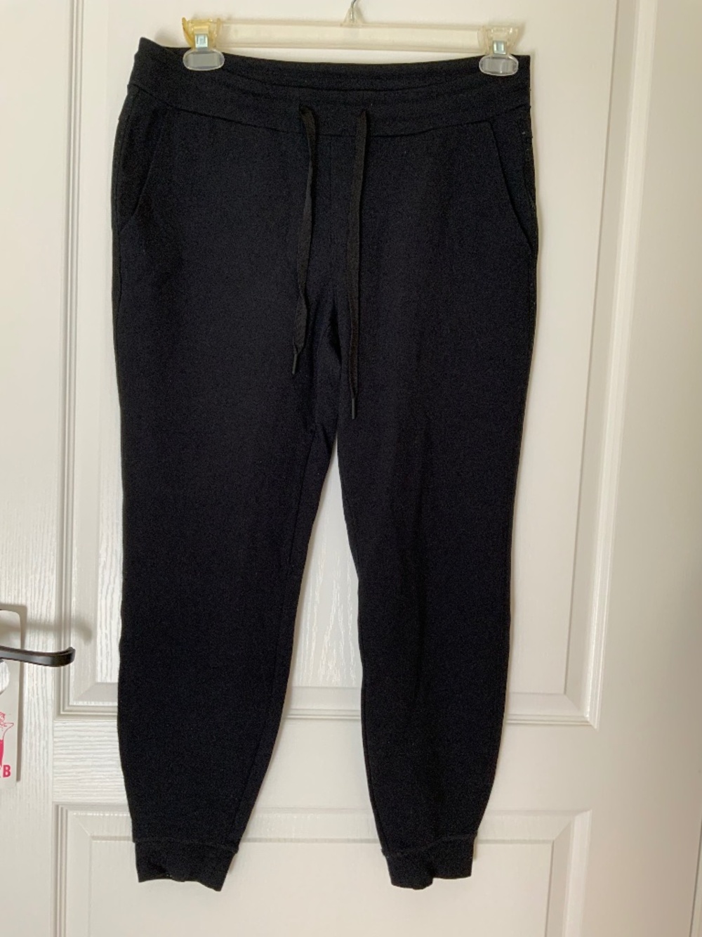 Women’s Black Knit Jockey AThletic Pant Sz M Yoga Or Jogginga